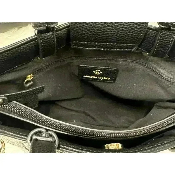 Nanette Lapore Black Leather Pebble Bag Purse Crossbody - Picture 9 of 9